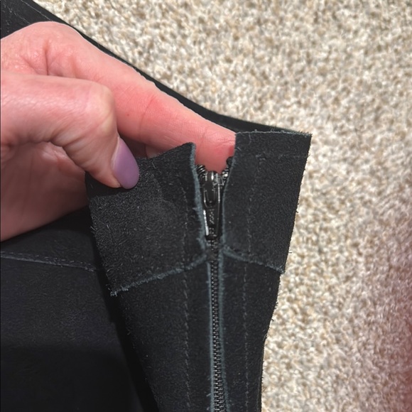 Maje Envela Fringe Western Black Skirt size 36 - Picture 6 of 7